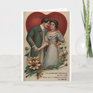 Victorian Romantic Valentine's Day Card