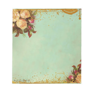 Victorian Rose Elegant Paper Notepad