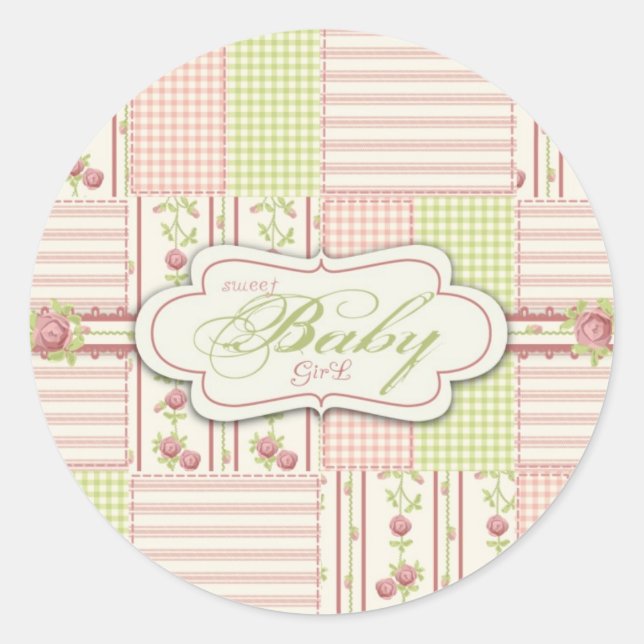 Victorian Rose Quilt Sticker 2 (Front)