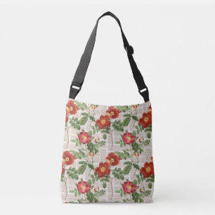 Victorian Roses Heritage Illustrations Collection Crossbody Bag