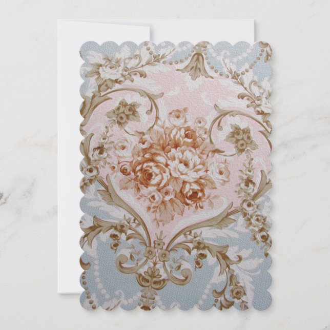 Victorian Roses - Invitations / RSVP Wedding Bride (Front)