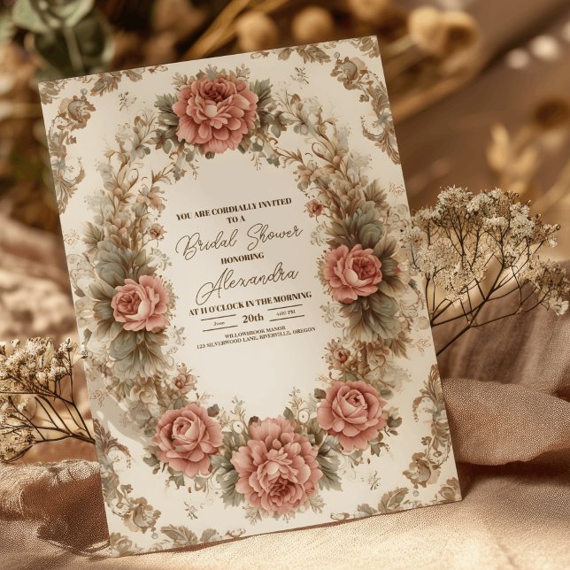 Victorian Royal Elegance Bridal Shower Invitation (Creator Uploaded)
