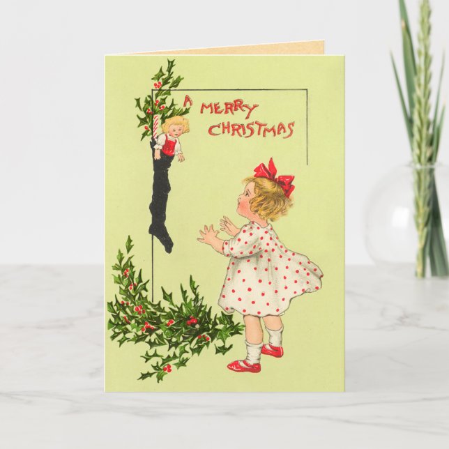 Victorian Santa Christmas Card (Front)