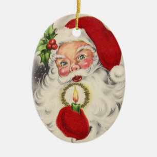 Victorian Santa Christmas Ornament