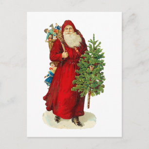 Victorian Santa Claus Holiday Postcard