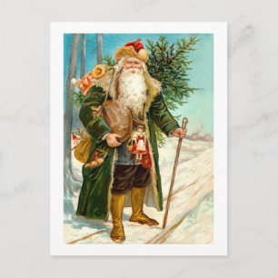 Victorian Santa Claus Holiday Postcard