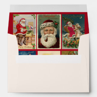 Victorian Santa Claus Inside Christmas Card Envelope