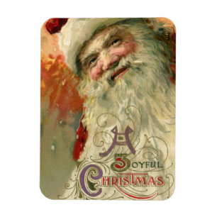 Victorian Santa Claus Portrait, Vintage Christmas Magnet