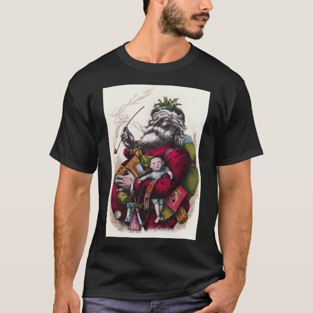 Victorian Santa Claus - Thomas Nast T-Shirt (Front)