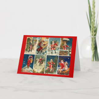 Victorian Santa Holiday Card