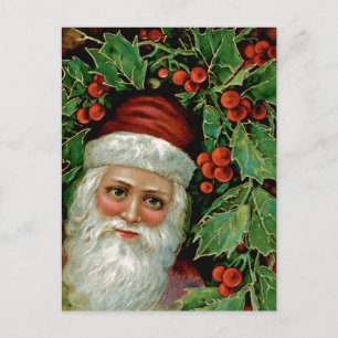 Victorian Santa Holiday Postcard