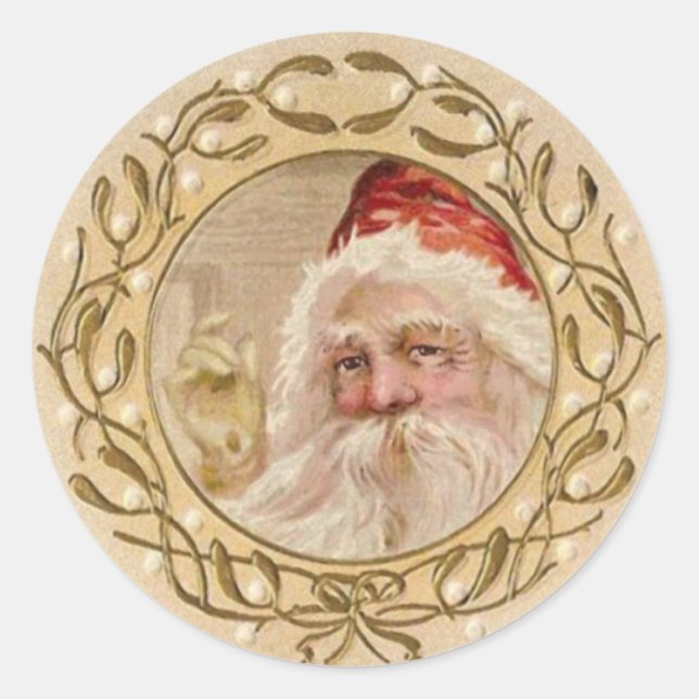Victorian Santa Stickers (Front)