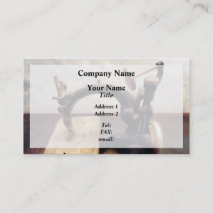 Victorian Sewing Machine Business Card