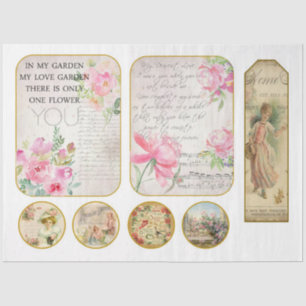 Victorian Shabby Chic Series Design 13 Tissue Paper
