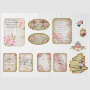 Victorian  Shabby Chic Series Design 17 Tissue Paper