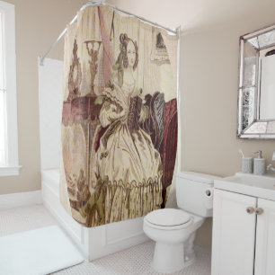 Victorian shower curtain