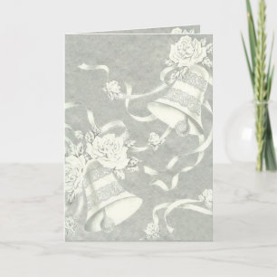 Victorian Silver Bells Holiday Card