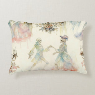 Victorian Skeleton Ballroom  Decorative Cushion