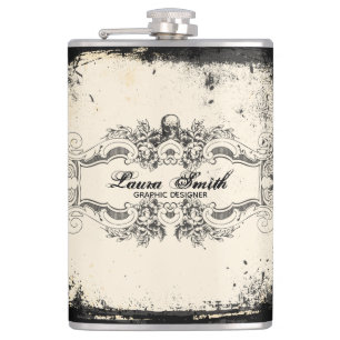 Victorian Skull Hip Flask
