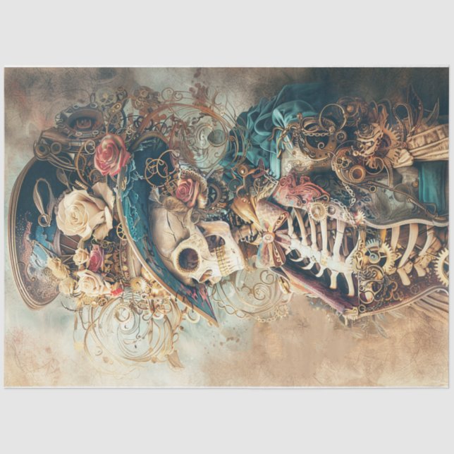 Victorian Skull Tissue Paper (Front)