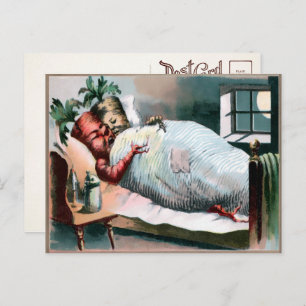 Victorian Sleeping Carrots Postcard