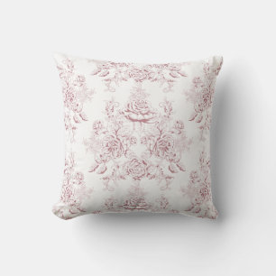 Victorian,soft yellow, soft pink,floral,pattern,vi cushion