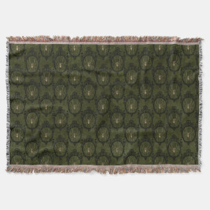 Victorian Spiders Throw Blanket