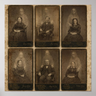Victorian Spirit Photographs Haunted Portraits Poster