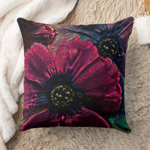 Victorian Splendor: Exquisite Floral Design Cushion