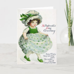 Victorian St Patrick's Day Card