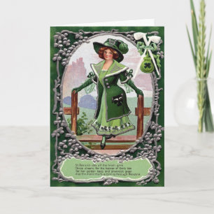 Victorian St Patrick's Day Card