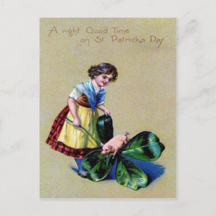 Victorian St Patrick's Day Postcard