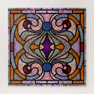 Victorian Stained Glass in Shards of Colour Jigsaw Puzzle