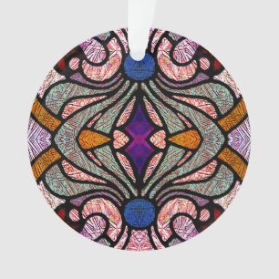 Victorian Stained Glass in Shards of Colour Ornament