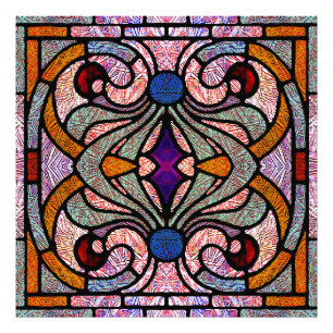 Victorian Stained Glass in Shards of Colour Photo Print