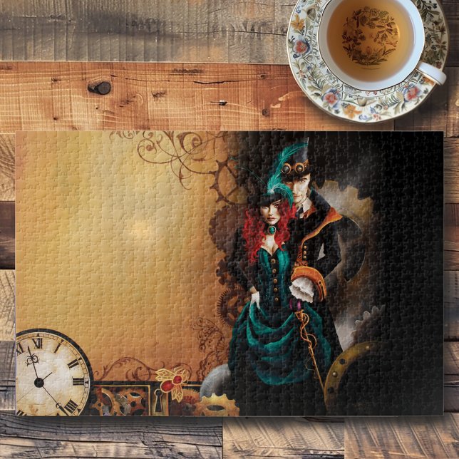 Victorian Steampunk Couple Elegance Romance  Jigsaw Puzzle (Creator Uploaded)