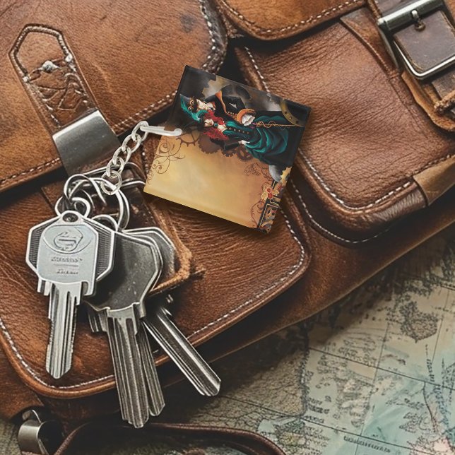 Victorian Steampunk Couple Key Ring (Creator Uploaded)