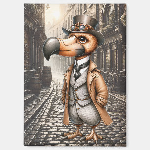 Victorian Steampunk Dodo in London Alley Magnet