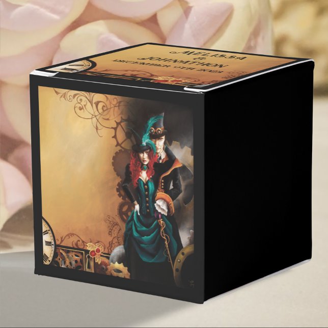 Victorian Steampunk Elegance Wedding Favour Box (Creator Uploaded)