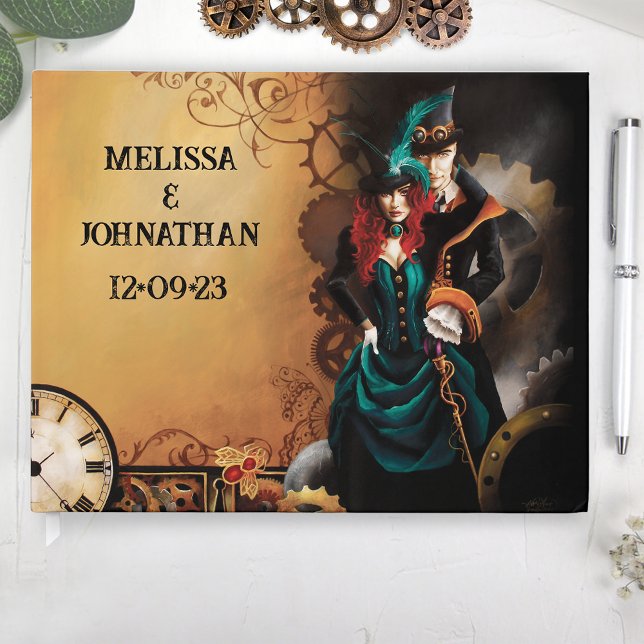 Victorian Steampunk Elegance Wedding Guest Book (Creator Uploaded)