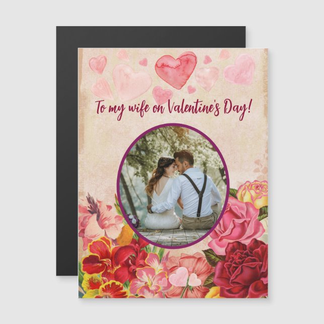 Victorian Steampunk Flowers Hearts Valentine's Day (Front/Back)