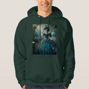 Victorian Steampunk Garden Lady Hoodie