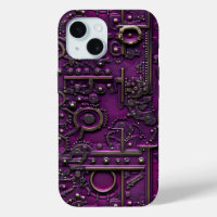 Victorian Steampunk Gear Amethyst Purple