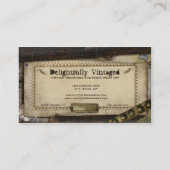 Victorian Steampunk Professional Business Cards (Back)