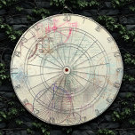 Victorian Steampunk | Watercolor Grunge Pastel Dartboard<br><div class="desc">90s Grunge, All Grown Up! Feminine, sophisticated Victorian era shabby chic steampunk seamless pattern featuring dystopian cogwheel gears, bicycle, skull, owl, telescope, and more on a soft romantic millennial pink rose grunge background. This vintage 1990s inspired abstract design features a gorgeous palette that adds perfect pop of colour. For customisations...</div>