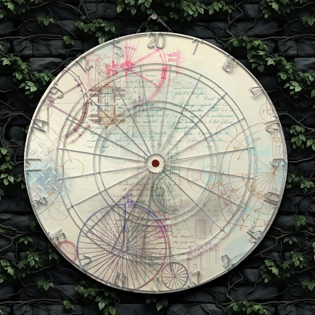 Victorian Steampunk | Watercolor Grunge Pastel Dartboard (Creator Uploaded)