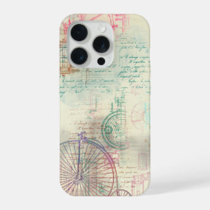 Victorian Steampunk Watercolor Grunge Pastel iPhone 15 Pro Case