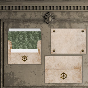 Victorian Steampunk Wedding Envelope