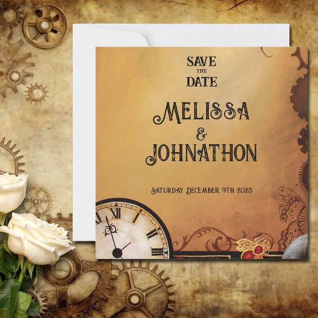 Victorian Steampunk Wedding Invitation (Creator Uploaded)