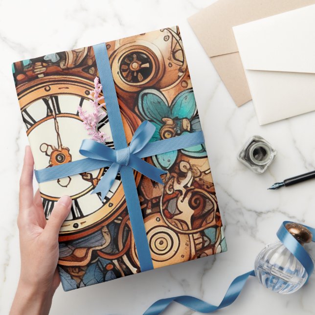 Victorian Steampunk Wrapping Paper (Gifting)